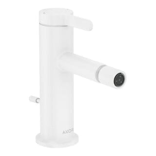 hansgrohe Bidet-Einhebelmischer Axor One Ausl. 113mm, m Zugst.Abl.Gar., mattweiß