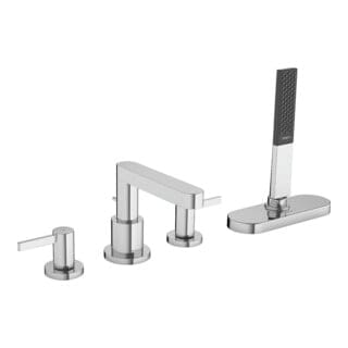 hansgrohe Fertigmontageset Finoris 4-L-BW-Rand-Arm., mit sBox, chrom