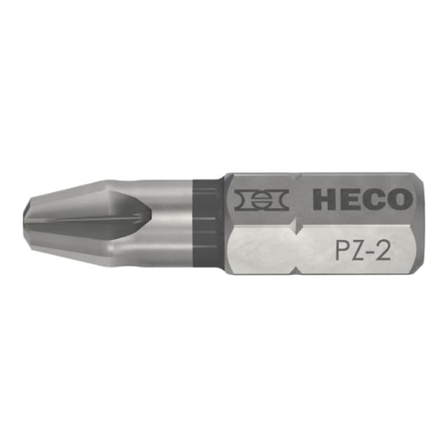 HECO Bits, Pozi-Drive, PZD-2, Farbring: schwarz, im Blister