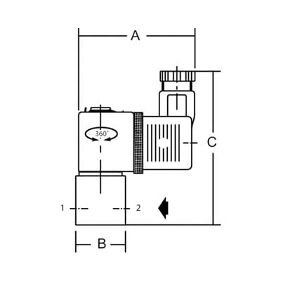 Riegler Proportional-Regelventil »posiflow « L/G, 24VDC, NC, G 1/4, DN 3,2