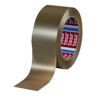 tesa Recycled PET CST 60418 chamois 132mx50mm with hotmelt rubber