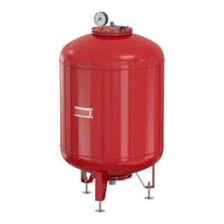 Flamco Druckausdehnungsgefäß FLEXCON M 200 l, 10 b, G 1 1/4 M, Vordr. 6 b, rot