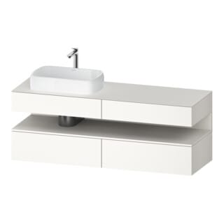 Duravit Waschtischunterschrank Qatego 160x55x60cm, w m, Pl, Beck. li, Nischenb