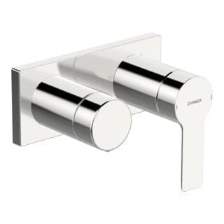 Hansa Fertigmontageset HANSALIGNA UP-Wannen-Einhebelmischer, Drehumstellung, chrom