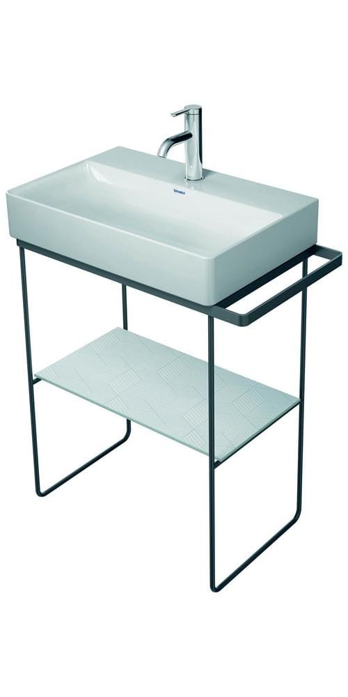 Duravit Metallkonsole DuraSquare 66,5x38cm, bodenstehend, schwarz matt