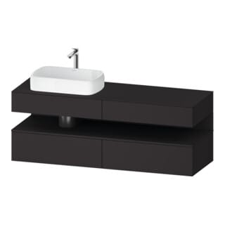 Duravit Waschtischunterschrank Qatego 160x55x60cm, gra m, Pl, B li, Nischenb