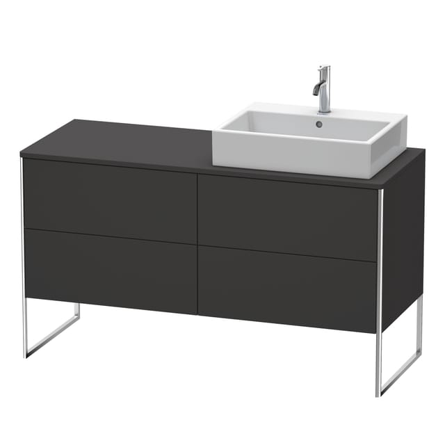 Duravit Waschtischunterschrank XSquare 140x77,8x53,8cm, 4 AZ, st, B r, gra matt