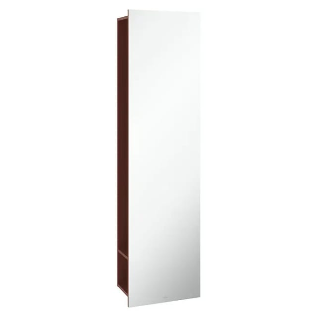 V&B Spiegelregal Subway 3.0 45x170x30cm, mit Regal rechts, wine red