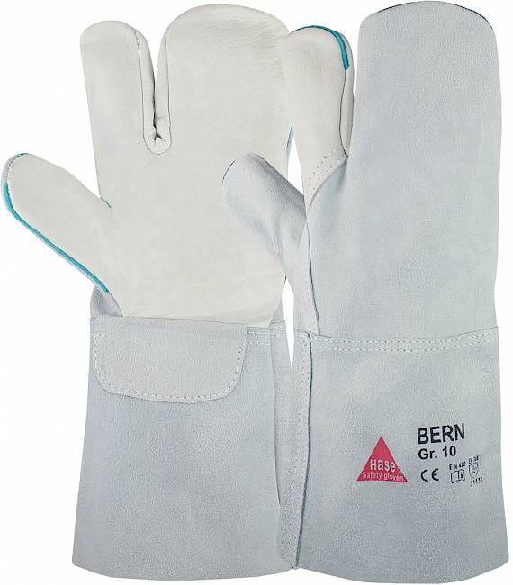 Hase Bern Arbeitshandschuh aus Rindnarben-/Rindspaltleder Größe 10