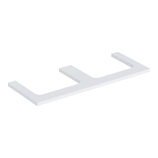 Geberit Waschtisch-Platte One 120x3x47cm, w/lack. ma, Ausschn zweifach