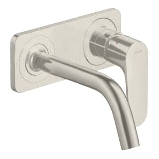 hansgrohe Fertigset Axor Citterio M UP-Waschtisch-Einhebelmischer, A 167mm, m Pl., Edelstahl-Optik