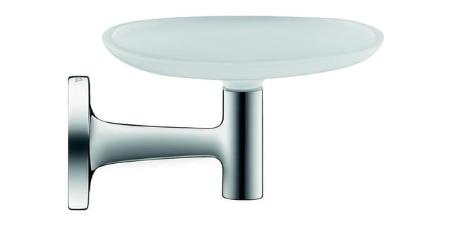 Duravit Seifenschale Starck T 14x11,9cm, Wandmont., Gl. we matt, chrom