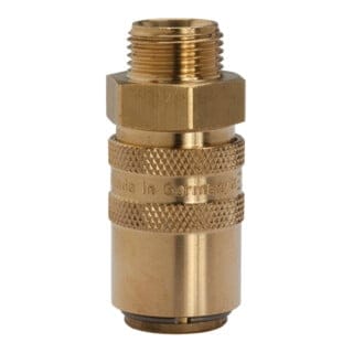 Riegler Temperierkupplung DN 6 mit Außengewindeanschluss, M14x1,5 gerade