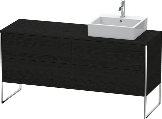Duravit Waschtischunterschrank XSquare 160x54,8x77,8cm, 4 AZ, st, B re, Ei sw