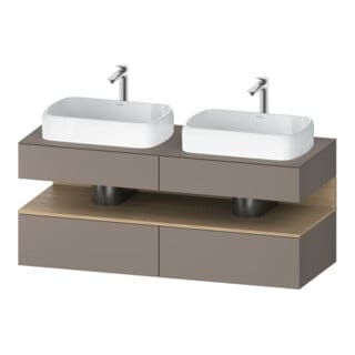 Duravit Waschtischunterschrank Qatego 140x55x60cm, E na/b m, Pl, B bs, B
