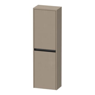 Duravit Halbhochschrank Ketho.2 40x24x132cm, 2 Tür., Anschl li, leinen