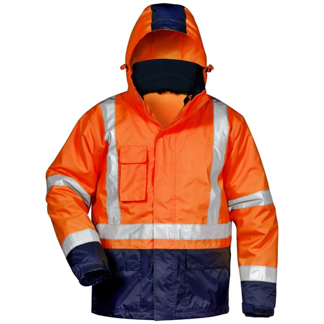 SAFESTYLE Warnschutzjacke Udo, Gr. 2XL, orange/marine