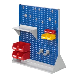 Kappes Stellwand RasterPlan Gr. 3 doppelseitig RAL 7035/5010 mit Ausstattung 1