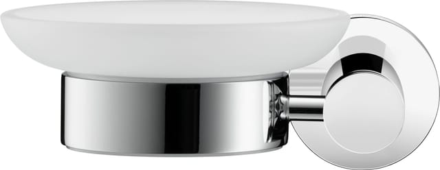 Duravit Seifenschale D-Code 13,5x12cm, Gl. we. ma, Sch links, chrom