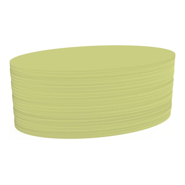 Magnetoplan Kommunikationskarte oval, 190 x 110 mm, 500 Stück, gelb, oval 192 x 111 mm, 500 BL