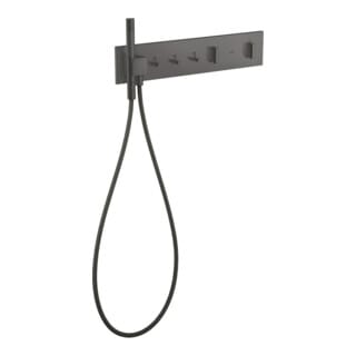 hansgrohe Fertigset ShowerComposition UP-THM, 3 Verbr., brushed black chrome