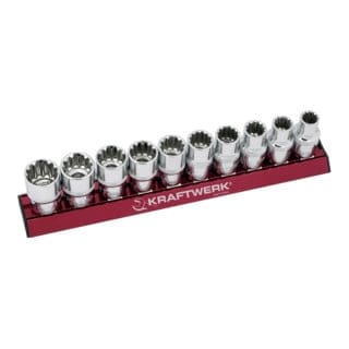 Kraftwerk COMBI-Stecknusssatz MAGALU 1/2" 10-teilig