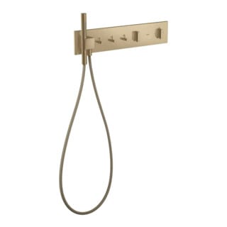 hansgrohe Fertigset ShowerComposition UP-THM, 3 Verbraucher, brushed bronze