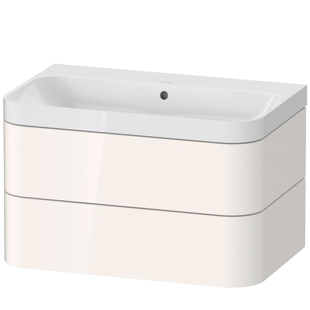 Duravit Möbelwaschtisch Happy D.2 Plus 77,5x49cm, o. HL, we hgl, 2 Schubkästen