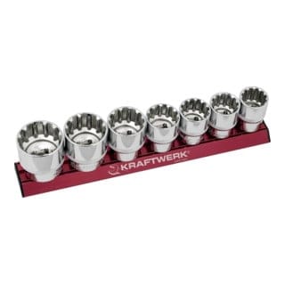 Kraftwerk COMBI-Stecknusssatz MAGALU 1/2" 7-teilig