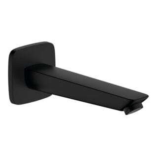 hansgrohe Wanneneinlauf Logis matt-schwarz, Ausladung 195mm
