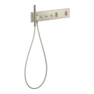 hansgrohe Fertigset ShowerComposition UP-THM, 3 Verbraucher, brushed nickel