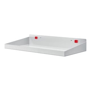Kappes RasterPlan/ABAX Stahlboden m. Abrollrand B490 mm x T243 mm lichtgrau