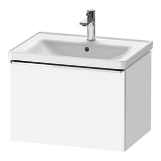 Duravit Waschtischunterschrank D-Neo 63,4x45,2cm, chr/we ma, 1 Ausz., wandhängend