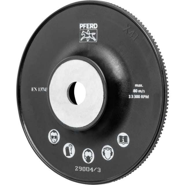 PFERD TOOLS Hochleistungs-Stützteller mit Spannmutter Ø 115 H-GT115 M14 für Winkelschleifer 115
