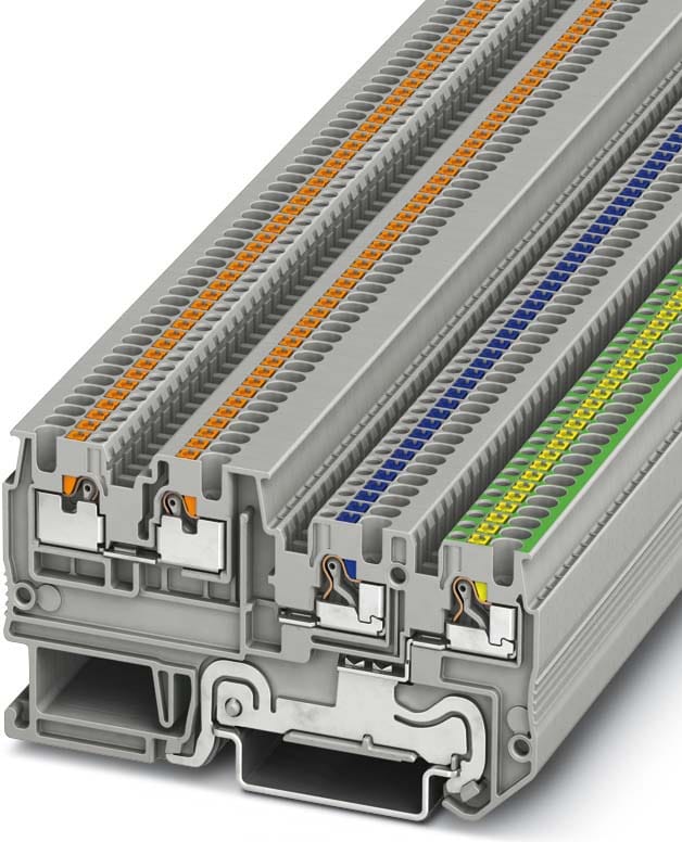 Phoenix Contact Inst.schutzleiterklemme 0, 14-1, 5qmm, grau PTIO 1, 5/S/3-PE