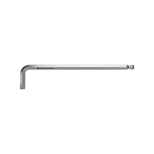 PB Swiss Tools Sechskant-Winkelschraubendreher, lang, verchromt, 2,5 mm, 113 x 21 mm