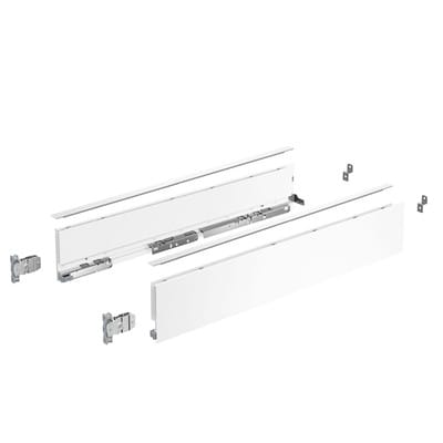 Hettich Zarge AvanTech YOU Set, Höhe 101 mm, NL 300 mm, weiß, links und rechts