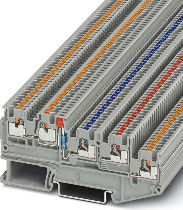 Phoenix Contact Initiatoren-/Aktorenklemme 0, 14-1, 5qmm, grau PTIO1, 5/S/4-LED 24RD