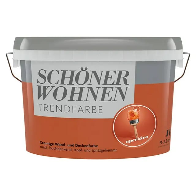 Schöner Wohnen Farbe Trendfarbe 'Aperitivo' orange matt 1 l