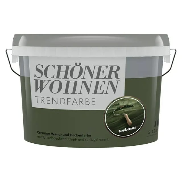 Schöner Wohnen Farbe Trendfarbe 'Toskana' grün matt 1 l