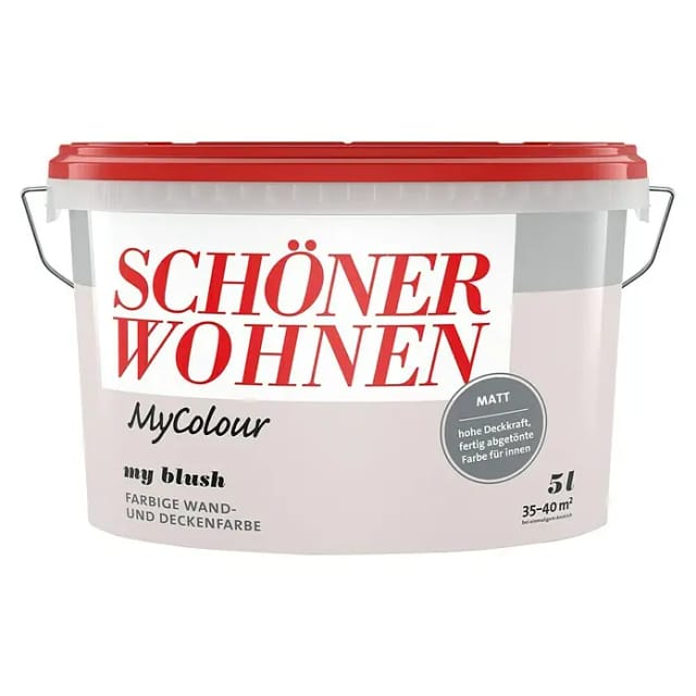 Schöner Wohnen Farbe Wandfarbe my colour 'my blush' rosa matt 5 l