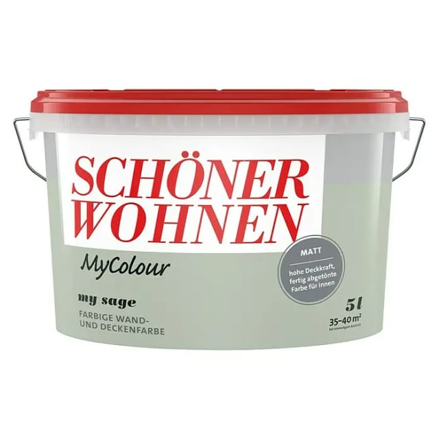 Schöner Wohnen Farbe Wandfarbe my colour 'my sage' grün matt 5 l