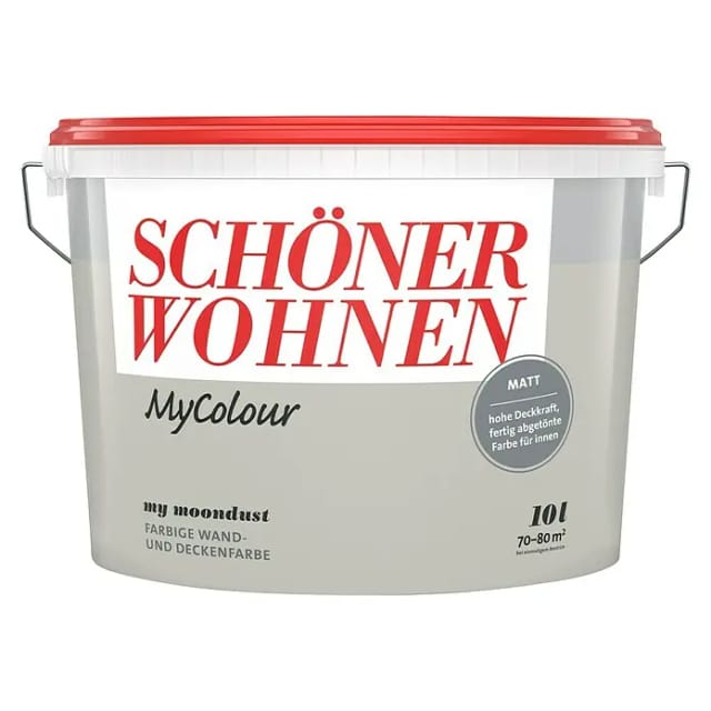 Schöner Wohnen Farbe Wandfarbe my colour 'my moondust' hellgrau matt 5 l