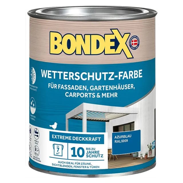 Bondex Wetterschutzfarbe azur 750 ml