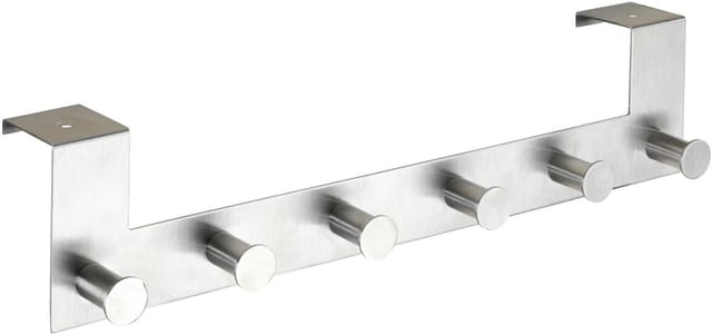 Wenko Türgarderobe 'Celano' Edelstahl 6 Haken