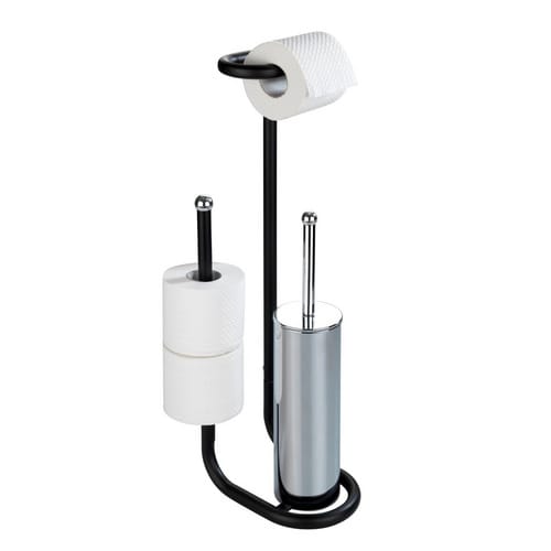 Wenko Stand WC-Garnitur 'Universalo' 3-in-1 schwarz