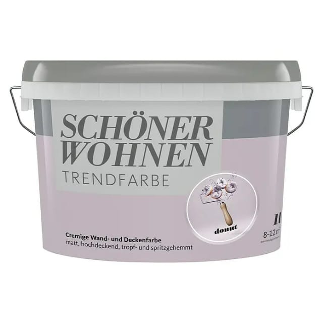 Schöner Wohnen Farbe Trendfarbe 'Donut' lila matt 1 l