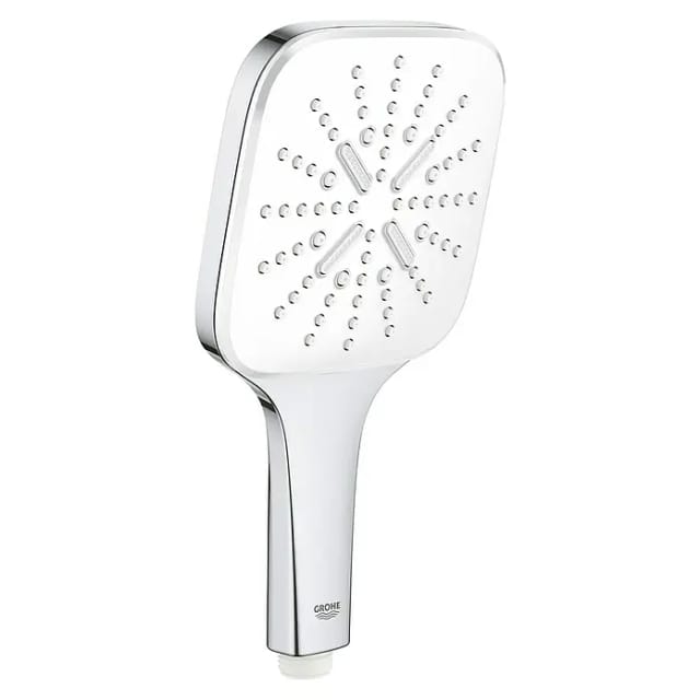 Grohe Handbrause 'Vitalio SmartActive 130 Cube' chromfarben 3 Strahlarten
