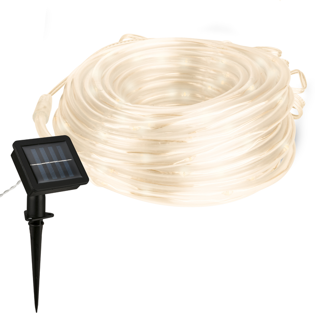 Brilo Solar-LED-Band 100 LED warmweiß