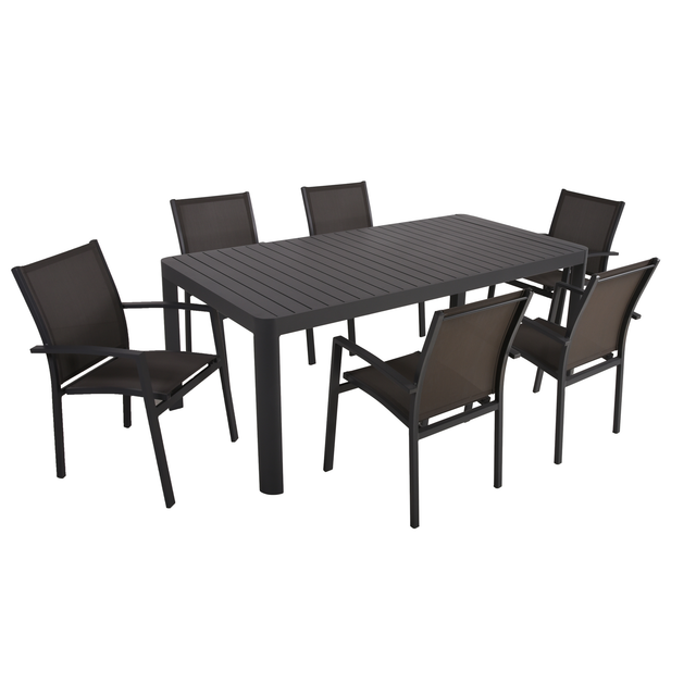 Garden Pleasure Gartenmöbelset 'Amira' für 6 Personen Aluminium